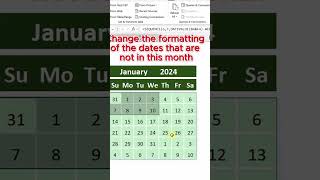 Dynamic Calendar in Excel shorts excel SantechGadgets [upl. by Ennasirk]