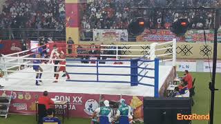 PON XX PAPUA 2021 FINAL MUAYTHAI 57KG MERAH TOPAN NOVIAN VS BIRU JEKSON KARMELA PAPUA [upl. by Cown]