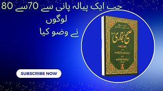 جب ایک پیالے پانی سے 70 سے 80 لوگوں نے وضو کیاموزوں پر مسح کرنا صحیح بخاری [upl. by Eeliak]