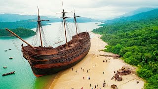 600YearOld Colonial Ship Washes Ashore In South Africa  Where Did It Come From [upl. by Musser]