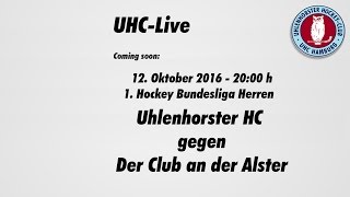 UHCLive  1 Herren Hockey Bundesliga  UHC  Der Club an der Alster 12102016  2015 h [upl. by Wisnicki]