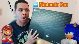 Nintendo Fan quotGushesquot Over His New Xbox Series X 4 years later [upl. by Monagan]