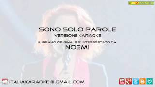 Sono solo parole Noemi  karaoke [upl. by Ignatius]