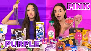 Eating Only One Color of Food for 24 Hours  Merrell Twins [upl. by Cynarra407]