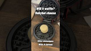 Babybel Cheese in a Waffle Press [upl. by Modern]