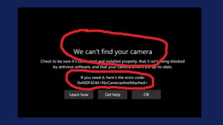 Fix We cant find your camera Error 0xA00F4244 in Windows 11  10  How To Solve Camera not work [upl. by Enomrej67]