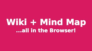 Create Concept Maps and Mind Maps in the Browser Using Free PersonalWiki Software [upl. by Eelarbed362]