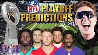 202324 NFL PLAYOFF amp SUPER BOWL PREDICTIONS [upl. by Anuahs]