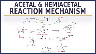 Acetal and Hemiacetal Formation Reaction Mechanism From Aldehydes and Ketones [upl. by Esmaria547]