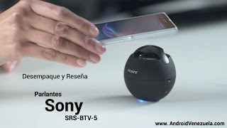 Desempaque y reseña del parlante Sony SRS BTV5 Español [upl. by Eedia]