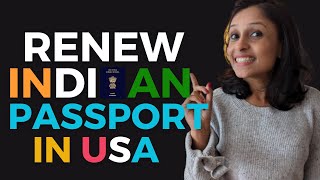 How To Renew Indian Passport in the US [upl. by Eimirej]