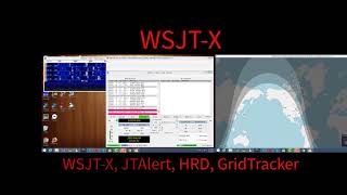 FT897 CQ FT8  WSJTX  JTAlert  HRD  GridTracker  N7JFP [upl. by Lrub]