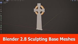 Blender 28 Base Mesh for Sculpting Tutorial [upl. by Arriaet]