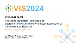 Twopoint Equidistant Projection and Degreeofinterest Filtering for Smooth Exploration of Georef [upl. by Laure153]