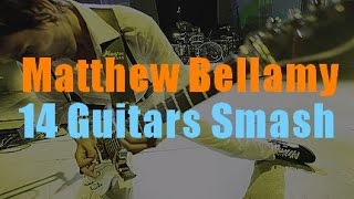 Matthew Bellamy  Smash Guitars  Ultimate Compilation [upl. by Aneetsirhc]