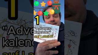 Moderner LateinAdventskalender 1 Was heißt Adventskalender auf Latein latein schule [upl. by Leibman160]