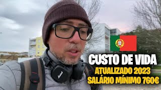 CUSTO DE VIDA EM PORTUGAL 🇵🇹 ATUALIZADO como é viver ganhando um salário mínimo [upl. by Sandberg]