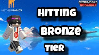 Hitting Bronze Tier In Nethergames  Minecraft Nethergames bedwars gameplay [upl. by Inglebert73]