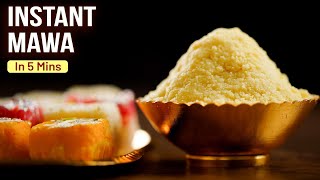 Instant Mawa In 5 Mins  3 Ingredients Mawa  MOTHERS RECIPE  Instant Mawa Recipe At Home [upl. by Conias]