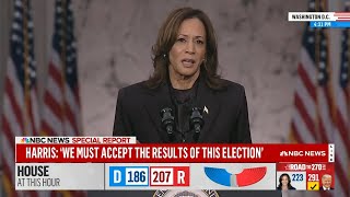 Kamala Harris delivers concession speech after Trumps win [upl. by Zildjian]