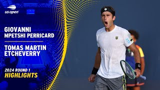 Giovanni Mpetshi Perricard vs Tomas Martin Etcheverry Highlights  2024 US Open Round 1 [upl. by Priestley503]