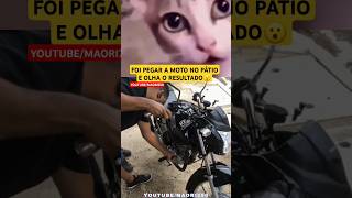 PEGOU A MOTO NO PÁTIO COM AREIA NO MOTOR😬😮🤔 canalmaori250 yamaha maorivlog automobile memes [upl. by Arob]