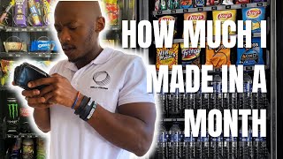 How Much Money My Vending Machine Made in 1 Month [upl. by Bathelda]