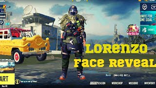 LORENZO Face Reveal  New Character  PUBG MOBILE  Hinesh PUBGM [upl. by Edgardo365]