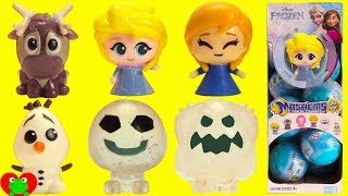 Genie Opens Frozen Mashems Series 3 Elsa Anna Marshmallow [upl. by Aeki971]