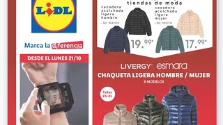 nuevo catálogo del Lidl desde el día 21 de octubre [upl. by Horten]