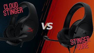 HYPERX CLOUD STINGER VS STINGER CORE │ ¿Cuáles comprar [upl. by Adekan]