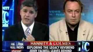 Christopher Hitchens on Hannity amp Colmes about Rev Falwells Death [upl. by Alehtse]