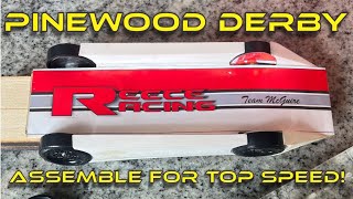 Assembling and tuning a pinewood derby car [upl. by Laoj]