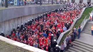 Widzew Łódź amp Ruch Chorzów fans in Kraków  26 4 2013 [upl. by Kavanagh]