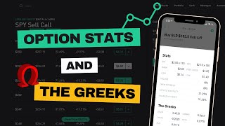 Options Stats amp The Greeks  Options Trading Explained  Robinhood Basics For Beginners [upl. by Attesor]