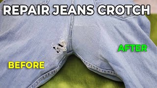 Repair jeans crotch [upl. by Daphna877]