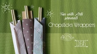 DIY Chopsticks Wrappers [upl. by Esenahs]