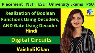 Realization of Boolean Functions Using Decoders AND Gate Using Decoder  Digital Circuits GATE NET [upl. by Arissa]