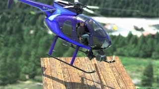 MSFS  MD 500 Helicopter Landing Tests  Quatam River [upl. by Aicylla]