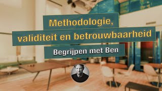 Over methodologie validiteit en betrouwbaarheid [upl. by Yelyr]