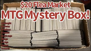 20 MYSTERY MTG Box at the Flea Market  Magic The Gathering [upl. by Yejus]