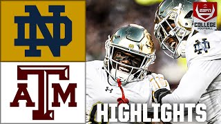 Notre Dame Fighting Irish vs Texas AampM Aggies  Full Game Highlights  ESPN College Football [upl. by Assyle279]