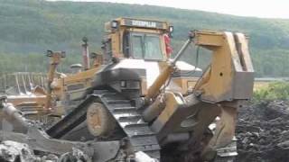 Caterpillar D11R Working with FiatAllis FD50 [upl. by Assetal]