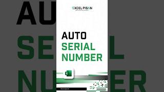 Auto Serial Numberbelajarexcelrumusexcel microsoftexcel [upl. by Chuu]