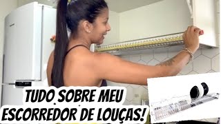 TUDO SOBRE MEU ESCORREDOR DE LOUÇAS EMBUTIDO  6 MESES DE USO  SOU APAIXONADA  AMANDA ELIS [upl. by Edelson]