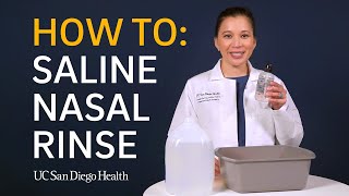 Saline Nasal Rinse How To [upl. by Kitty173]