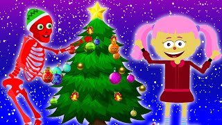 Deck The Halls  Christmas With Skeletons🎄  Christmas Songs For Kids [upl. by Read]