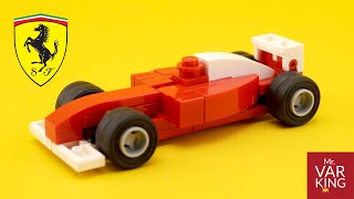 LEGO Tutorial Ferrari F2004 f1 racecar Michael Schumacher [upl. by Ammej]