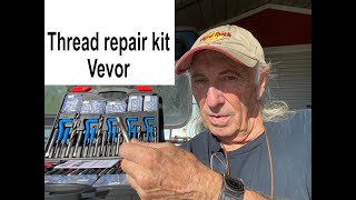 Vevor thread repair kit using helicoil  Ep 485 Coffee and tools [upl. by Lissner]