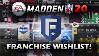 Madden 20 Franchise Mode WishList  Everything EA Needs And Hopefully Wont Neglect To Change [upl. by Alyda]